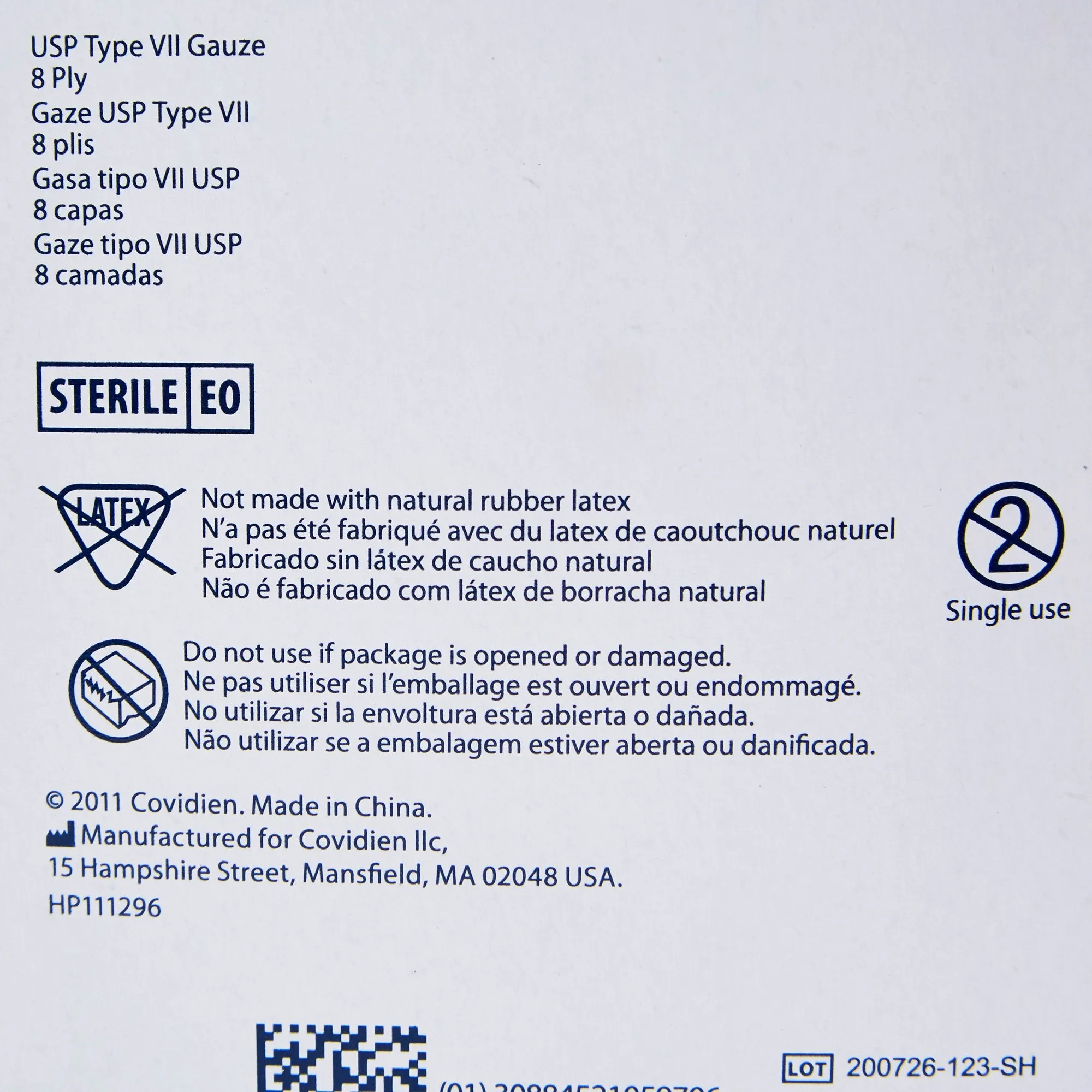 Dermacea™ Sterile USP Type VII Gauze Sponge, 2 x 2 Inch