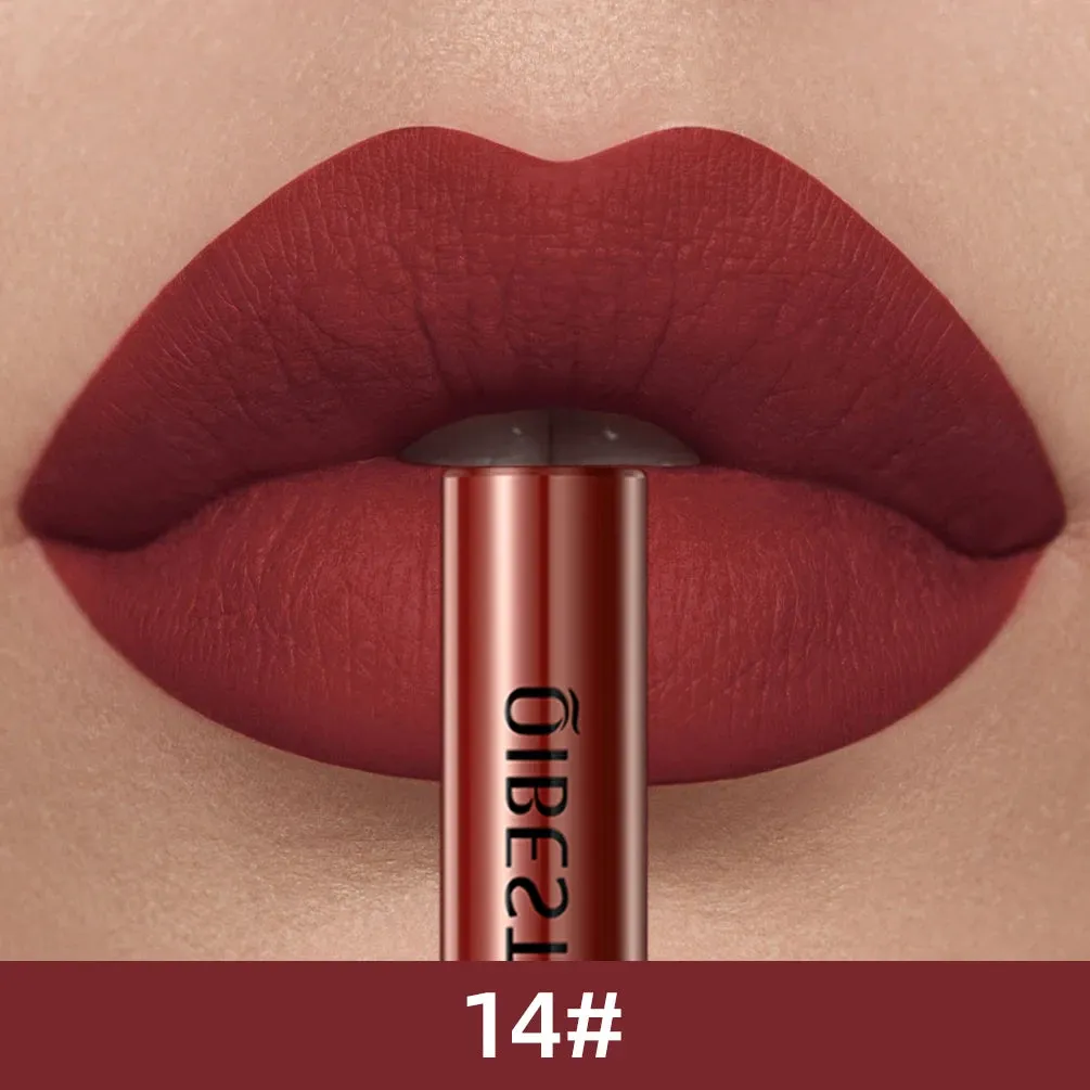 Velvet Mate Nude Red Tint Tube Lipsticks - Waterproof Makeup, Long-Lasting Matte Liquid Lipsticks, Lipgloss Cosmetics - Perfect Gift for Women
